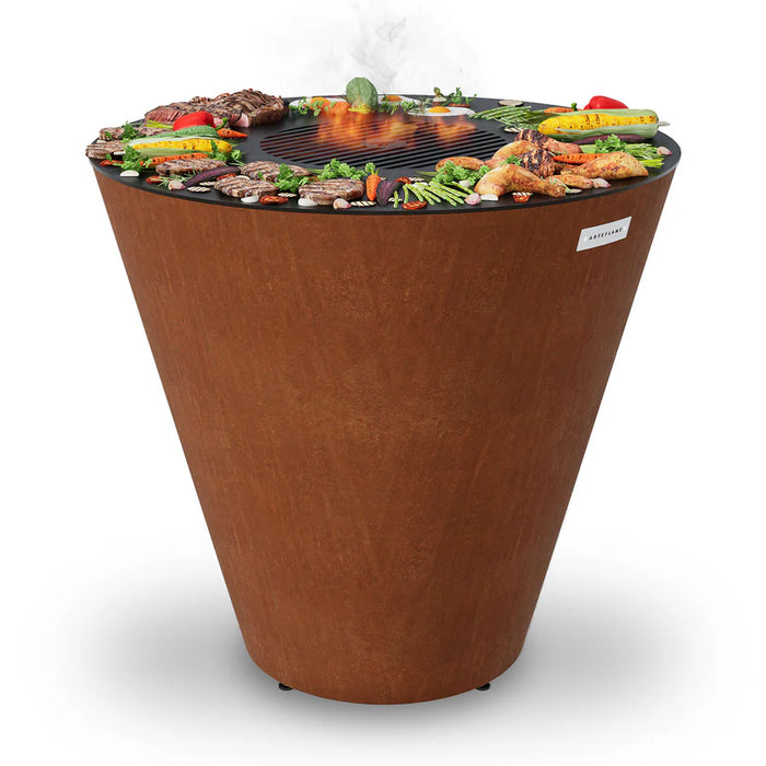 ARTEFLAME XXL 40" FLAT TOP CHARCOAL GRIDDLE GRILL: OUTDOOR COOKING TO ART