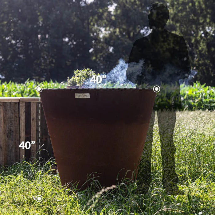 ARTEFLAME XXL 40" FLAT TOP CHARCOAL GRIDDLE GRILL: OUTDOOR COOKING TO ART